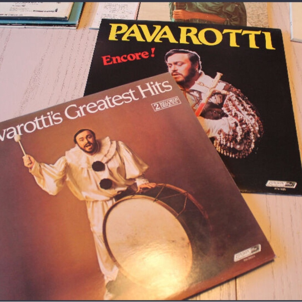 Pavarotti records LP, set of 2 albums